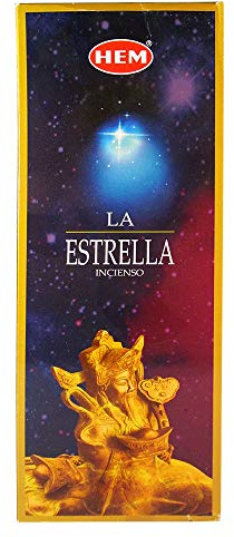 The Star - Box of Six 20 Stick Tubes - HEM Incense