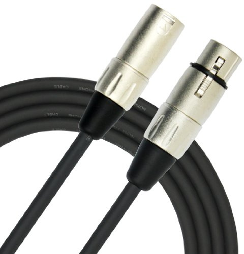 Kirlin Cable MP-280-20/BK - 20 feet - XLR to XLR Microphone Cable Black PVC Jacket
