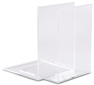 Maul 3513905 Bokstöd, 16 x 15 x 21 cm, Vitt | Obetydligt grepp för böcker, glansigt utseende, perfekt för hylla och skrivbord, fristående, flexibel användning