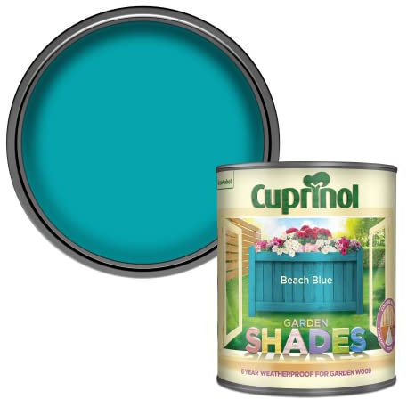 Cuprinol Garden Shades Exterior Woodcare, Beach Blue, 1 Litre