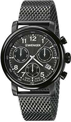 Wenger HerrenArmbanduhr Chronograph Quarz Edelstahl 01.1043.108