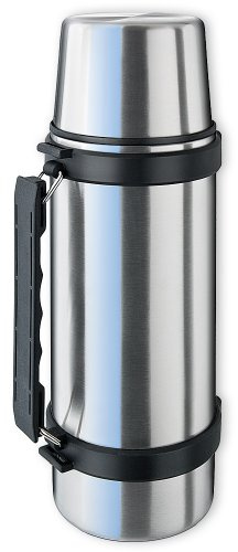 ISOSTEEL Isolierflasche Travel Quickstop, Silber