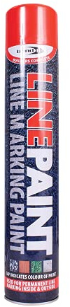 Survey Line Marker Marking Spray Paint 750ml - Red Permanent