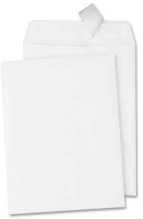 Quality Park 6 x 9 Catalog Envelopes with Self Seal Closure, for Mailing, Storage and Organizing, 28 lb. White Wove, 100 per Box (QUA44182)