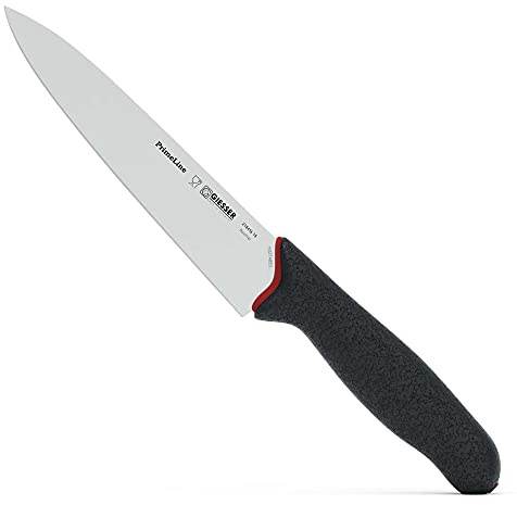 Giesser seit 1776 - Made in Germany - Filiermesser 18 cm PrimeLine, schwarz, rostfrei, spülmaschinenfest, scharfes Filetiermesser rutschfest