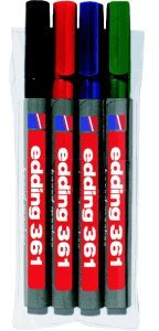 Whiteboardmarker 361, 1mm, 4er-Set