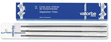 F. DICK Kettensägenfeilen 3tlg. 200 mm (Feilen für alle handelsüblichen Sägeketten, von Anfängern bedienbar, Hieb 3, Durchmesser 4,8 mm) LC10003-03-316