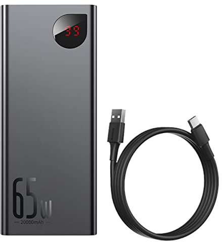 Batería Externa USB-A/C Baseus Adaman - 20000mAh 65W (Noir)