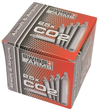 Swiss Arms Lot de 25 Cartouches co2 12 Gm