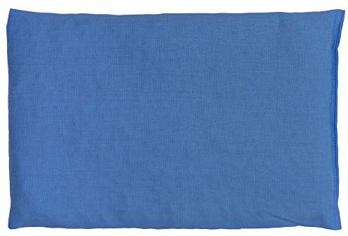 Coussin aux pépins de raisins - bleu ciel - 30x20cm - Coussin thermique - Coussin aux graines - Bouillotte sèche - Compresse froide -