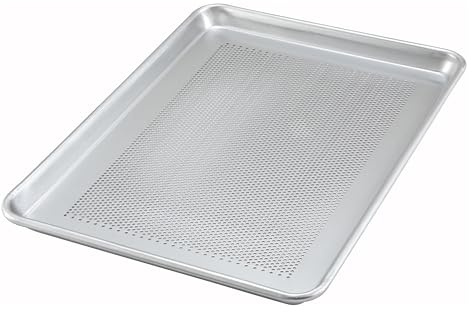 Winco (ALXP-1318P) 13” x 18” Perforated Aluminum Sheet Pan, Half Size