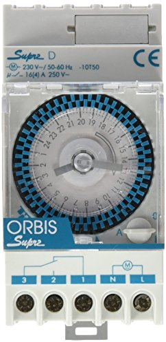 Orbis Supra QRD 230/250 V - Interruptor horario analógico de distribución, OB290242N