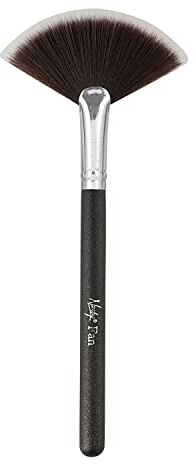 Nanshy Fan Makeup Brush Highlight Contour Bonzer Blush Powder Application (Onyx Black)