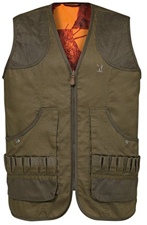 Percussion - Gilet de chasse Savane réversible Ghostcamo Blaze & Black S