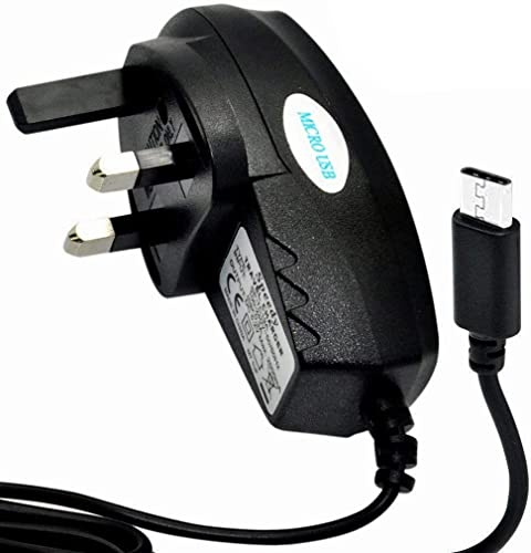 KP TECHNOLOGY® Charger For Samsung Galaxy S7/S7 Edge/S6/S6 Edge/S5/S5 Neo/S5 Mini/S4/S4 Mini/S3/S3 Mini/S2 - 3 Pin Mains Wall Plug Charger Micro USB