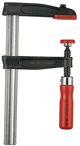 FORMAT Schraubzwinge Temperguss 300x140mm, Brüniert, Spannkraft bis zu 5,5 kN