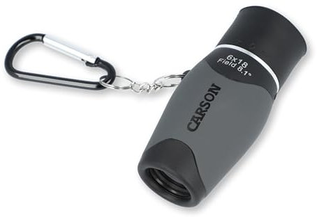Carson MiniMight 6x18 mm fickmonokulär | Zoommonokulär för vandring, jakt, resor, utomhusaktiviteter, campingutrustning (MM-618)