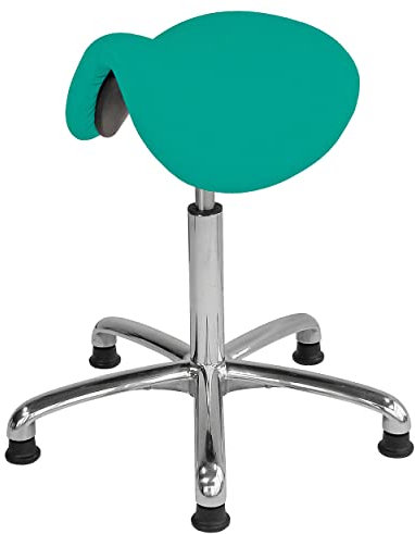 Sport-Tec Sattelhocker Exklusiv mit Polster und Gleitern, Rollhocker, Arbeitshocker