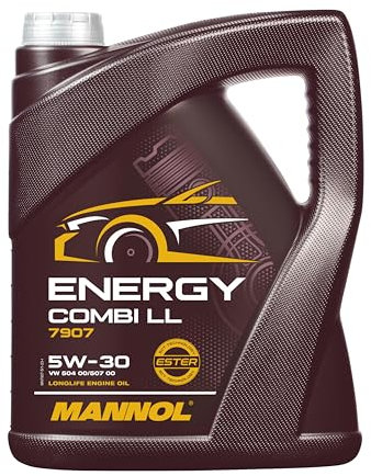 MANNOL 7907 ENERGY COMBI LL 5W-30 – Hochleistungs-Mehrbereichsmotoröl, bisynthetisch, für moderne Benzin- und Dieselmotoren