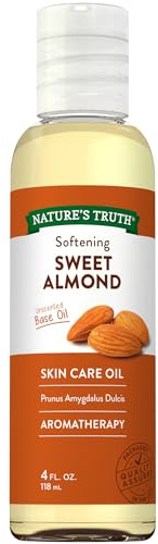 Sweet Almond Oil for Skin | 118mL | Pure Essential Oil for Aromatherapy | Unscented | by Nature's Truth