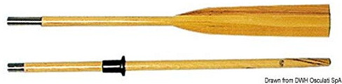 Osculati Ruder aus Buchenholz, 2-Fach teilbar 300 cm