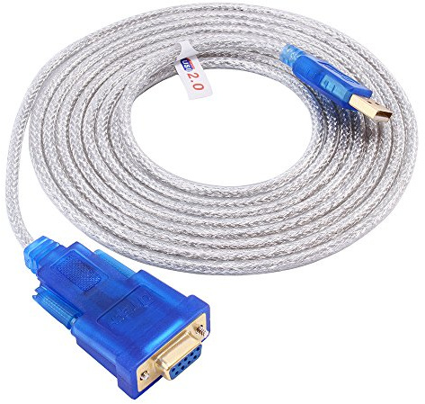 Dtech 10 m USB a Puerto Serie RS232 DB9 Hembra Cable Adaptador con Chipset FTDI Compatible con Windows 10, 8, 7 y Mac Linux