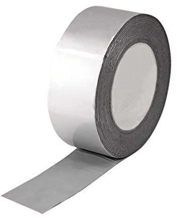 Butylband 100 mm breit x 10 m, alu-blank