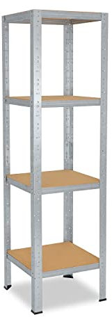 shelfplaza® 180x50x50cm Home Étagère Charge Lourde galvanisé/Etagere Metallique 4 Niveaux / 175kg capacité Charge/Etagere en Metal, étagères de Rangement & Etagere Rangement Garage Acier