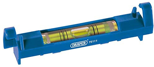 Draper Niveau à bulle 78 mm | Niveau de ligne de corde | Outil de pose de brique | Outils manuels de nivellement | Extrémités rainurées en V | 75111