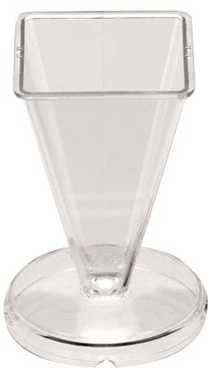 Glorex 6 9736 3 Moule à Bougies Pyramide 50 x 80 mm, Transparent, 50x80mm