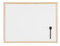 Bi-Office Lavagna Magnetica Bianca Basic Con Cornice In Legno, Superficie Speciale Cancellabile A Secco, 600 x 450 mm