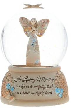 Pavilion Gift Company 19061 Light Your Way Memorial in Loving Memory Musical Water Globe, 100mm