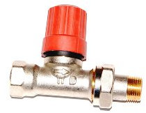 Danfoss 013G0032 Ventilgehäuse RA-N matt vernickelt Typ 10, 3/8 Zoll Durchgangform