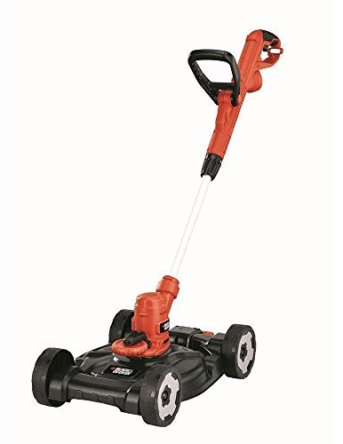 Black+Decker 3-in-1 550W Multi-Trimmer, Rasentrimmer, Kantenschneider, Rasenmäher, E-Drive, 30 cm Schnittbreite, automatische Fadennachstellung, Einzelfaden 9 m / 1,6 mm, ST5530 cm, schwarz orange
