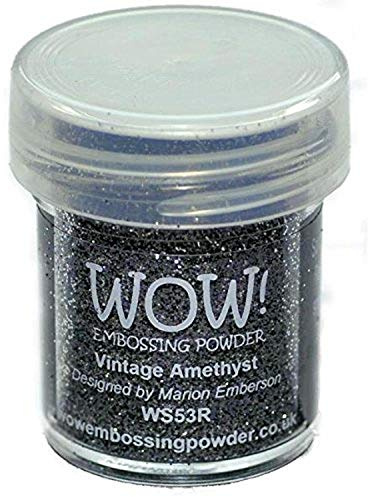 Poudre de gaufrage Wow Wow. embossage Poudre, 15 ML, Vintage Améthyste