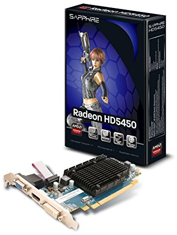 Sapphire 11166-02-20R HD 5450 1GB DDR3 PCIE HDMI Graphics Card
