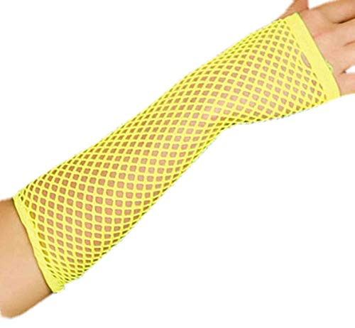 Funidelia Netz-Handschuh neon gelb