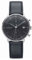 Junghans Herren-Armbanduhr XL Max Bill Chronoscope Chronograph Automatik Leder 027/4601.00