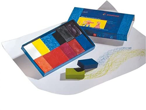 STOCKMAR Stockmar Bienenwachsmalstifte, Set mit 12 Blöcken im Karton