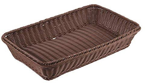 Cesta Porta Pane Gn 1/1 H. 10 Polirattan Marrone