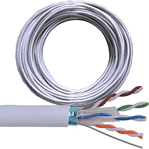 50M CAT6 FTP/STP Shielded Cable Reel/Drum - Pure Copper - Ethernet Network LAN RJ45