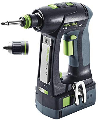 Festool C 18 Li 5,2 - Plus Akku Bohrschrauber 18V 45Nm im Systainer (574738) + 2x 5,2 Ah Akku + Ladegerät