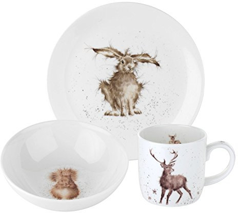 Portmeirion Home & Gifts 3pce Set (Side Plate, Bowl and Mug), 3-Piece