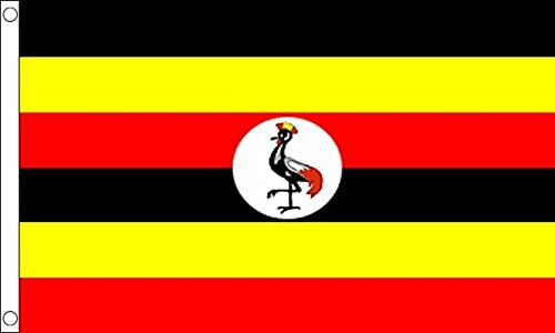 Flagtex Uganda Small Flag 3ft x 2ft (90cm x 60cm)