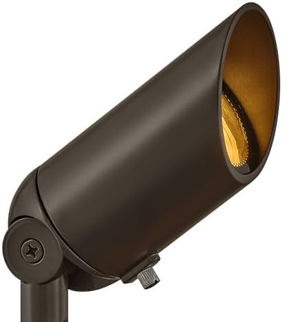 Hinkley Landscape Lighting Spot Light, MR16 LED Bulb Required, 50w, Bronze Clear Lens