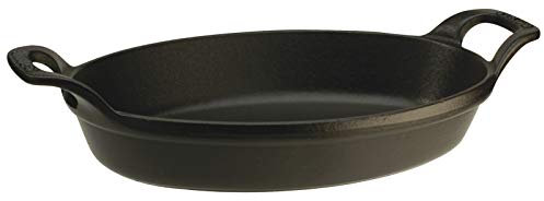 STAUB Sur la Table Minis Pirofila Ovale, Ghisa, Nero, 15 cm