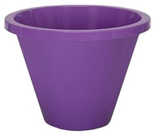 Macetero Grande 77 x 58 cm Redondo Resistente Color Morado
