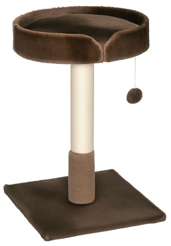 PawHut 70cm Height Cat Tree Scratching Post Furniture Pet Play Area Activity Center Kitten Climbers Climbing Exercise w/ Hanging Toy & Cushion