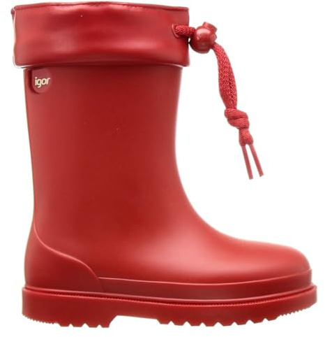 Igor Chufo Cuello Botas de Agua, Unisex Infantil, Rojo (Red), 23 EU (6.5 Infantil UK)