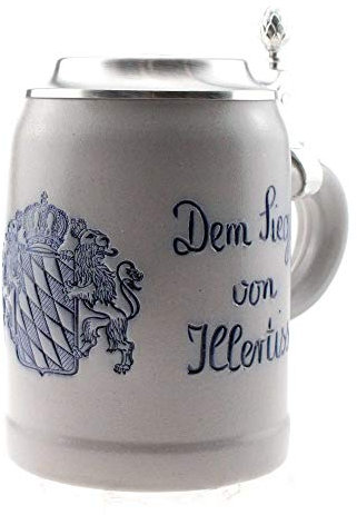 Bavariashop | PREMIUM Bierkrug Bayern mit Gravur | Personalisierter Bierkrug mit Namen | Individuelles Bier-Geschenk mit Gravur | 0,5 Liter